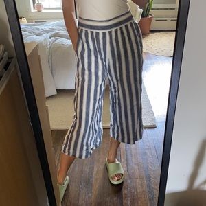 Madewell resort stripe linen pants